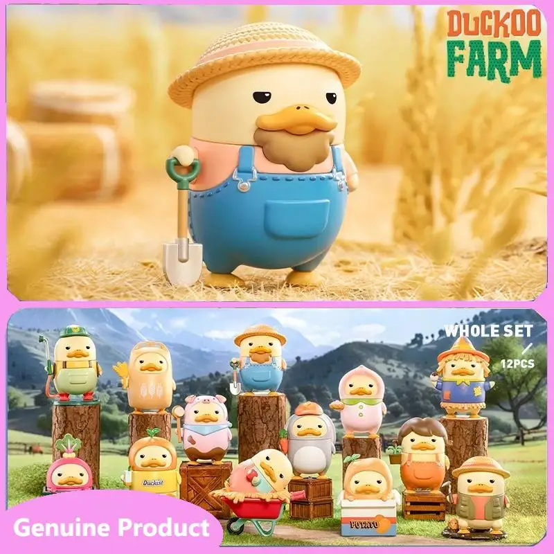 Фото POP MART Duckoo Farm Series слепая коробка слепая коробка Mystery Box игрушки куклы милые аниме фигурки настольные украшения коллекция подарок №2