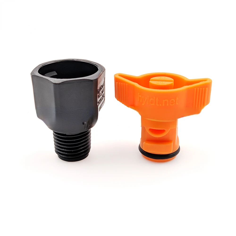 Модель 9510 PVDF с HT 38 BSPT PVDF konektor cepat Jet kipas nozzleece Etching cepat Vee Jet Nozzle (art.: 3920c23ba4988) - 3920c23ba4988