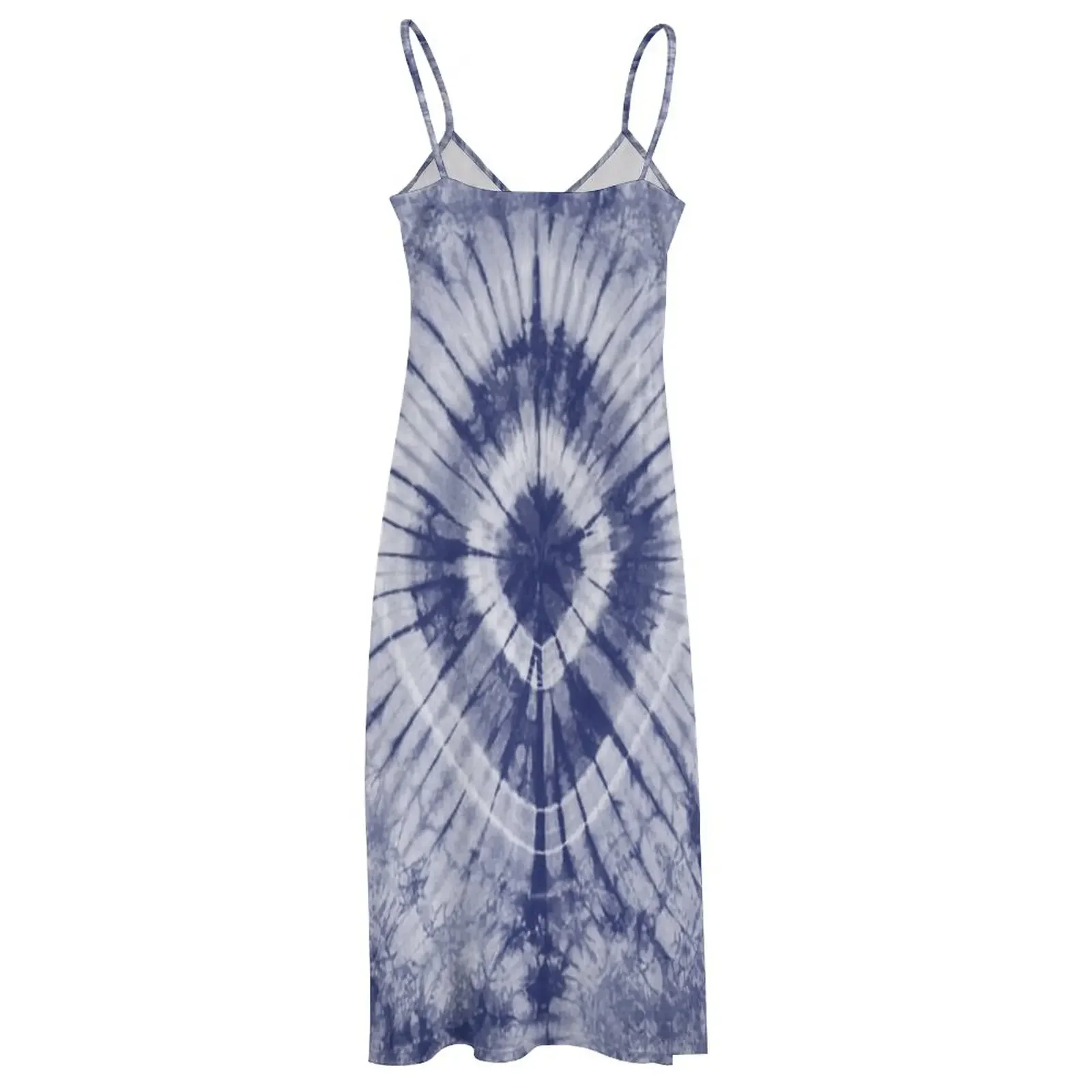 Фото Платье без рукавов Indigo Shibori Tie Dye, женские платья, летние платья для женщин, платье 2025 года №5