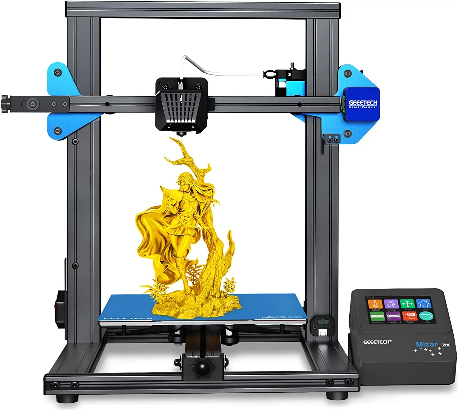 Официальный 3D-принтер Geeetech mizanpro FDM, экономичный принтер с автоматическим выравниванием, полностью открытым исходным кодом, тихая материнск...