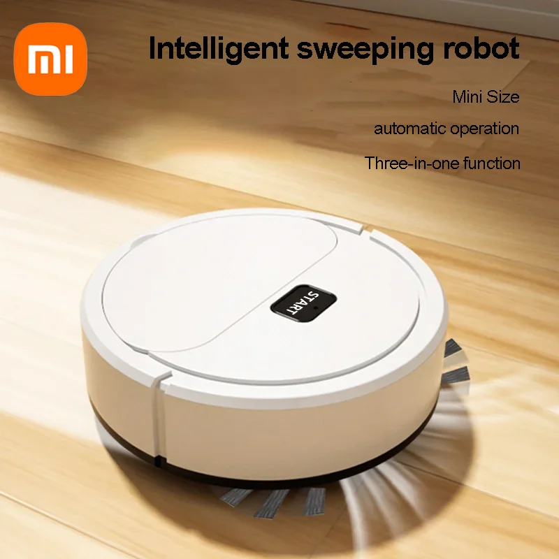 Умный робот-пылесос Xiaomi, бесшумный мини-пылесос для подметания, щетка для швабры, 3 в 1, многофункциональная уборка дома