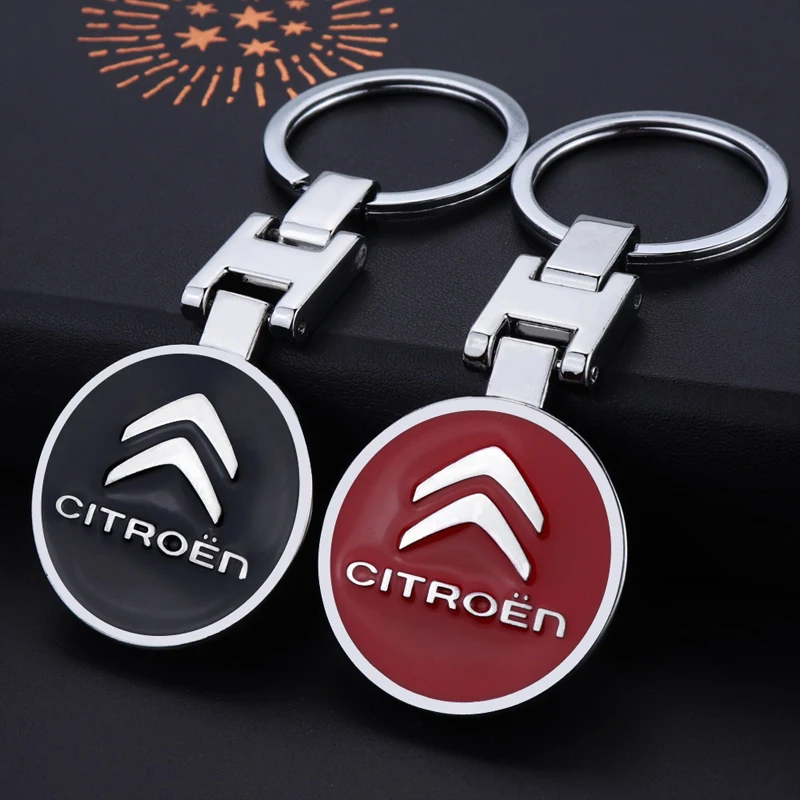 Новый автомобильный брелок с логотипом, металлический брелок для Citroen C1 C2 C3 C5 C6 C8 Vts C4 Saxo C4L Xsara Picasso Berlingo Cactus, аксессуары для ключей
