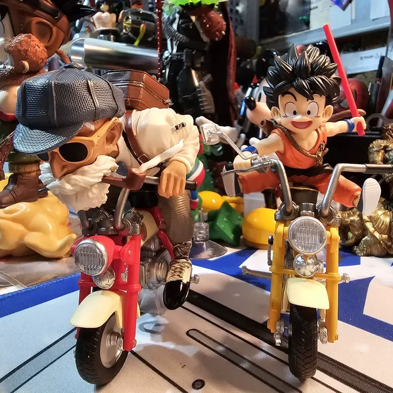 Фото 13 см Bandai Goku Master Roshi фигурка мотоцикла модели модные игрушки настольное украшение для автомобиля настольное украшение праздничные подарки игрушки №2
