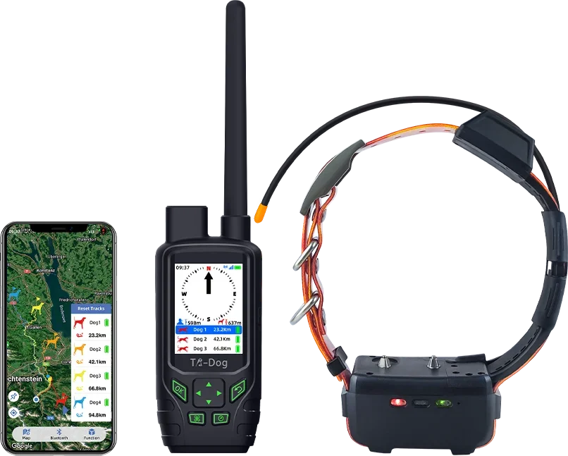 Фото TR-dog 4G водонепроницаемый ошейник для собак с gps-трекером для охоты и системы слежения за собаками №2
