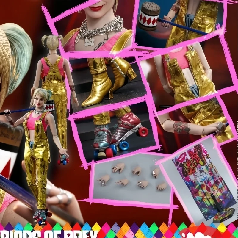 Новые оригинальные популярные игрушки 1/6 Harley Quinn, экшн-фигурка Birds Of Prey Ht Mms565, аниме-фигурка, модель клоуна для девочек, коллекция подарков