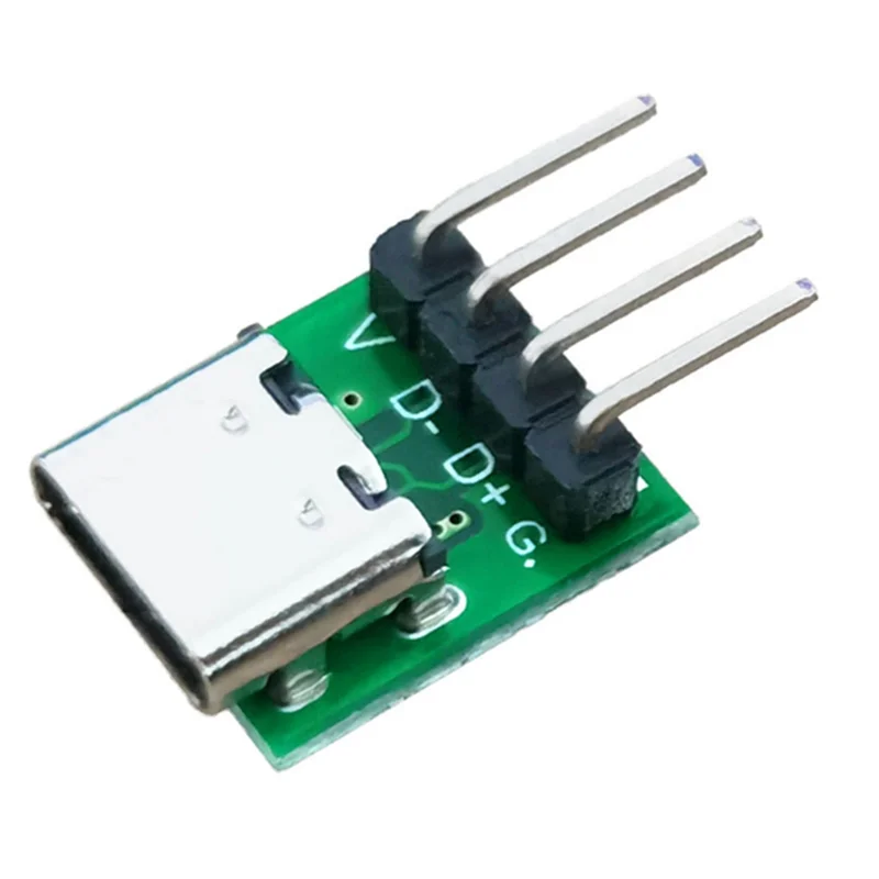 Фото 10 шт. гнездовой разъем USB типа C, коммутационная плата с печатной платой, преобразовательная плата для линии передачи данных, провод, кабель №4