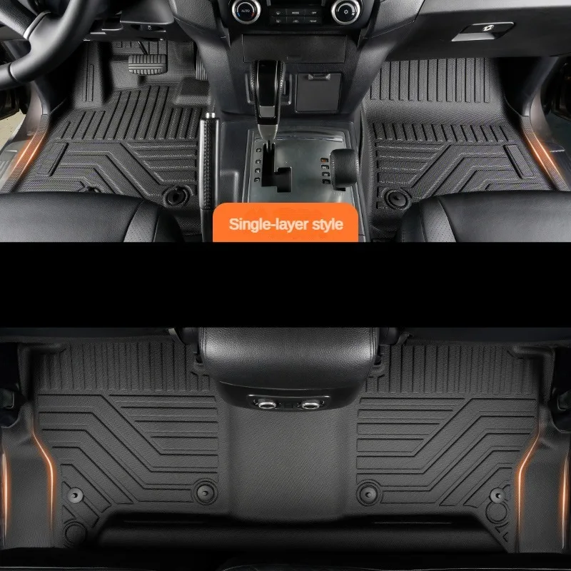 Фото Коврики TPE для Mitsubishi Pajero V93/V97 2007-2023 LHD ICEV с полным покрытием, водонепроницаемые аксессуары для порога объемного звучания №4