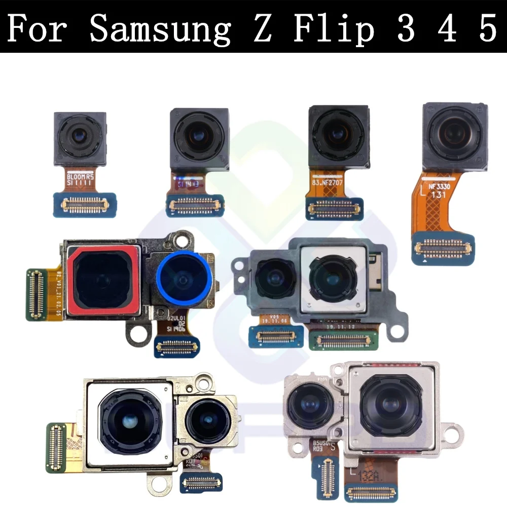Модуль задней камеры гибкий кабель для Samsung Galaxy Z Flip3 Flip4 Flip5 Flip 5G 3 4 5 запасные части для передней и задней камеры