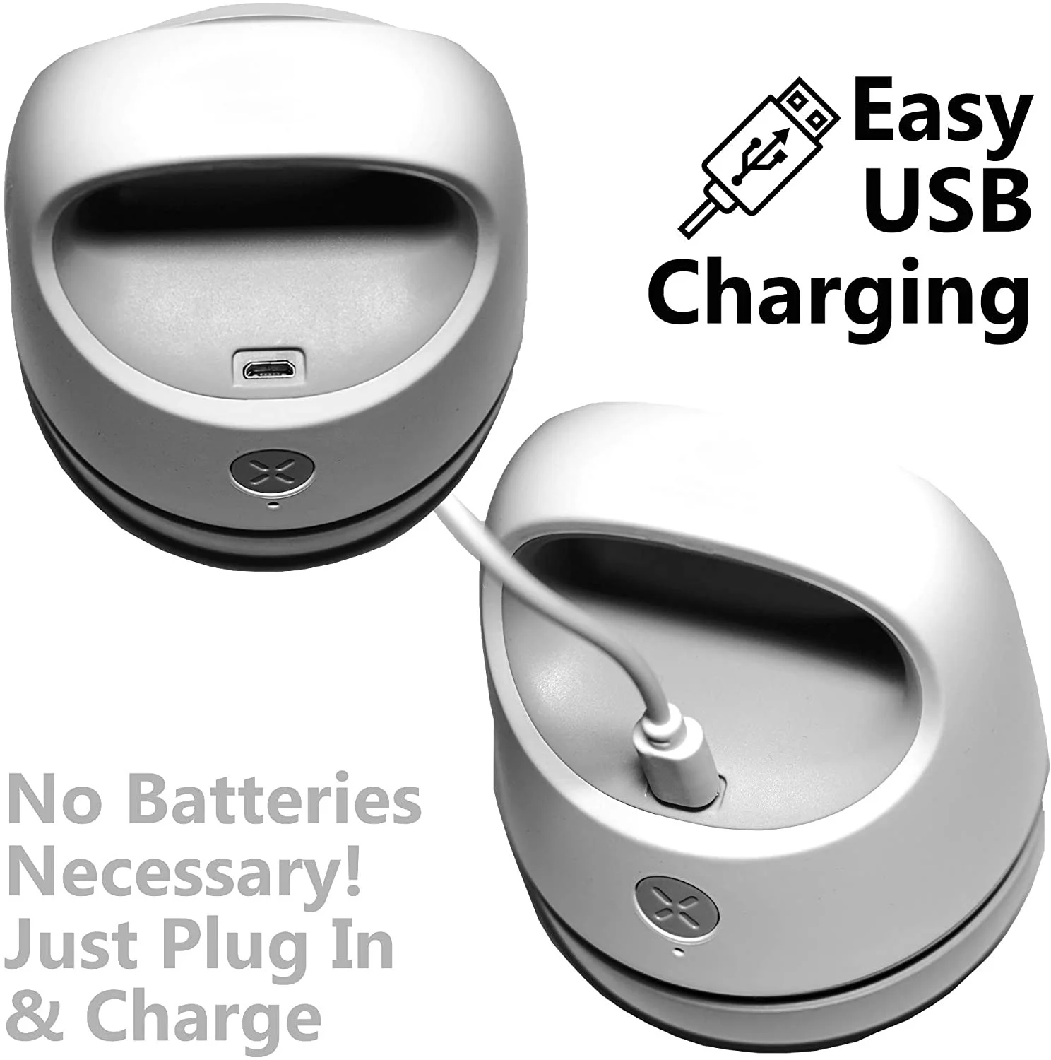 Фото Настольный пылесос с USB-зарядкой и двойным режимом всасывания, мини-пылесос для пыли, клавиатуры, крошки, волосы, бумага №2