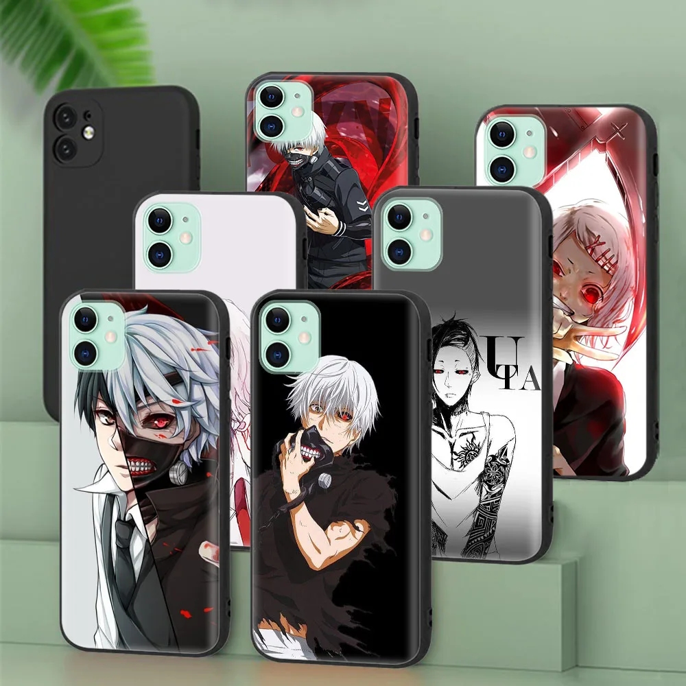 Черный Защитный чехол для Xiaomi Poco M6 F5 F6 Pro C65 C55 C50 C51 5G Kaneki ken Ghoul