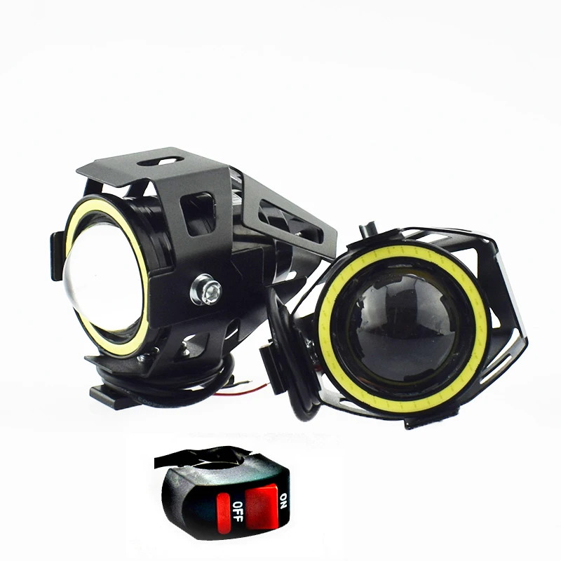 Lampu Sorot Kerja Lampu Kabut Berkendara LED U7 Sepeda Motor Lampu Sorot Motor 3000LM Lampu tampu Berkendara Lampu Sorot Moto