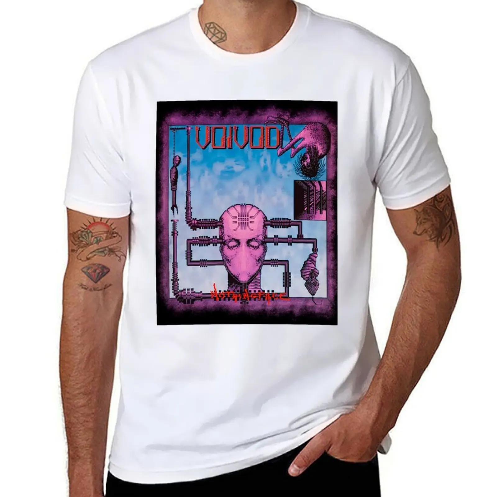 Футболка Nothing Face Voivod, футболки для мужчин, футболки с рисунком, мужская футболка, роскошная футболка