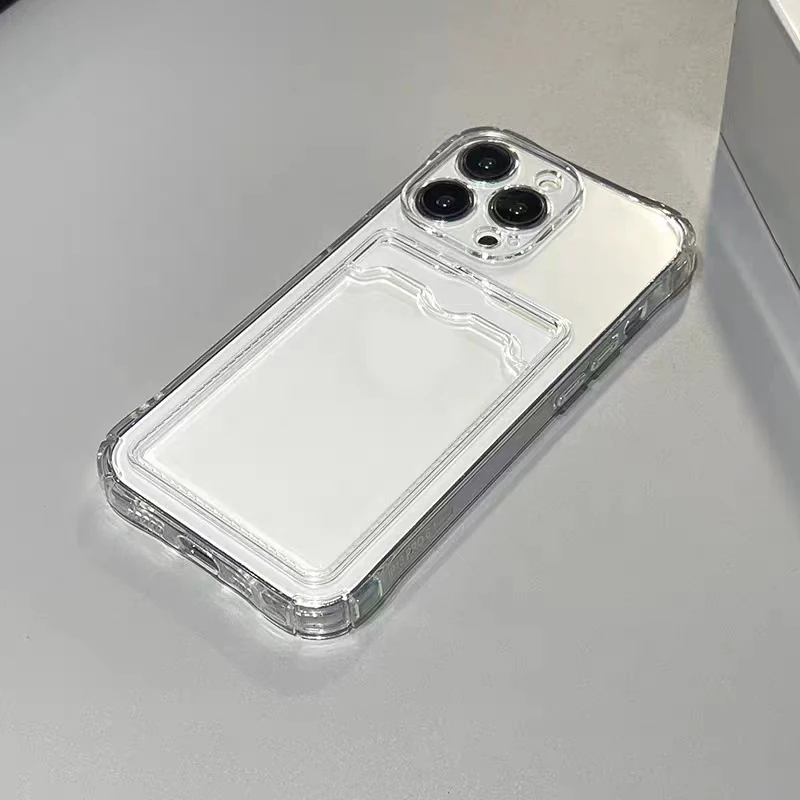 Фото Силиконовый прозрачный чехол для iPhone, сверхпрочный дизайн с геометрическим узором №3