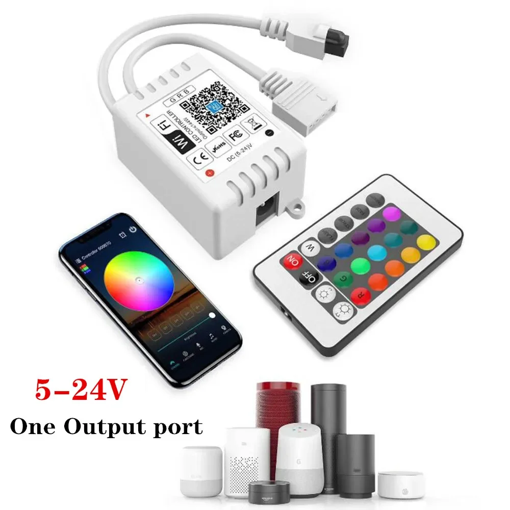 Фото Светодиодный контроллер Magic Home WIFI 5 В 12 В 24 В RGBW RGBWW RGB + CCT Bluetooth 2,4G Touch для 5050 2835 WS2811 WS2812B Светодиодная лента №5