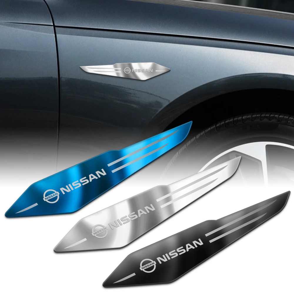 2 шт., металлические наклейки для Nissan Nismo GTR Versa Almera Xterra Qashqai Juke Pulsar