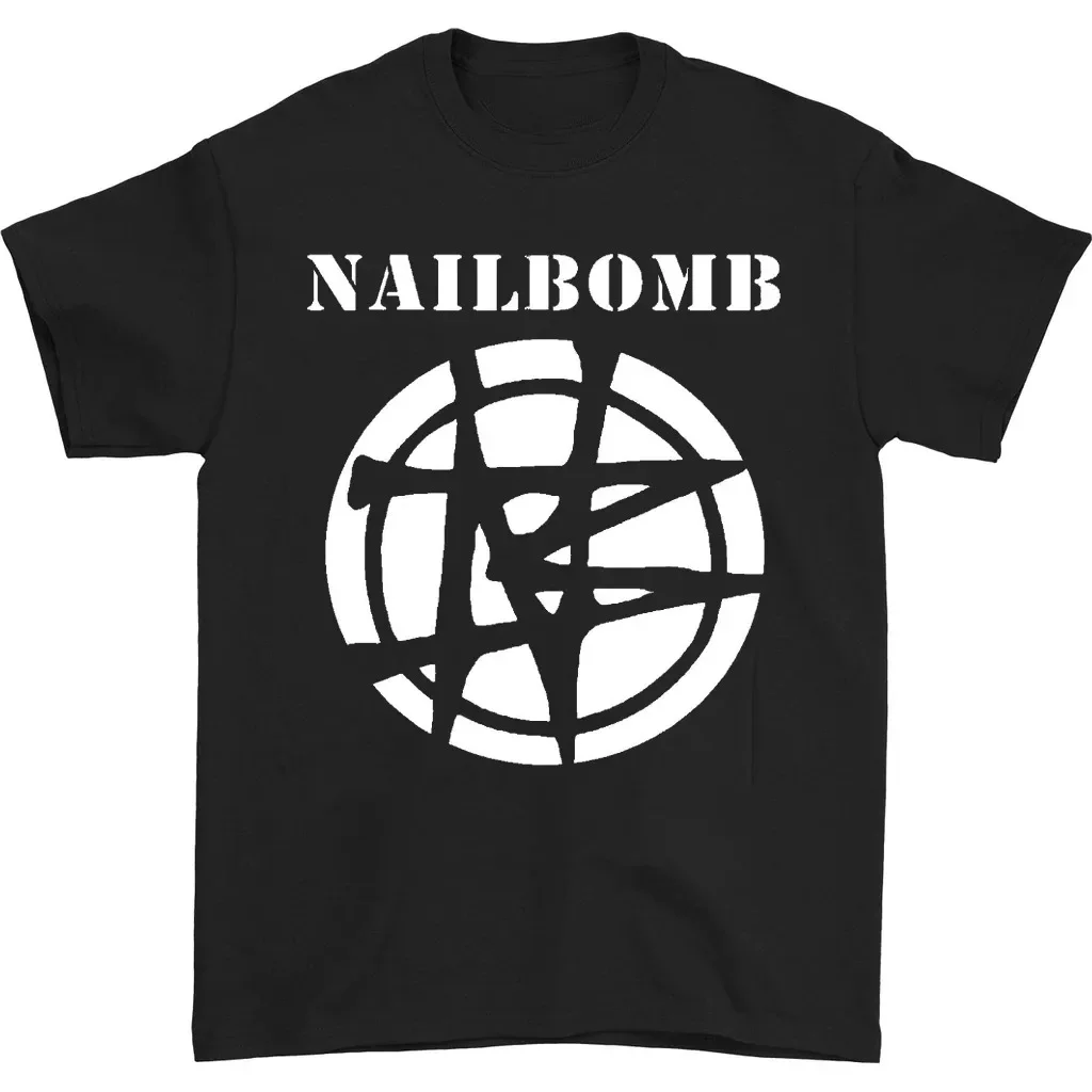 Черная футболка с логотипом группы Nailbomb и коротким рукавом, все размеры S 5Xl JJ4158