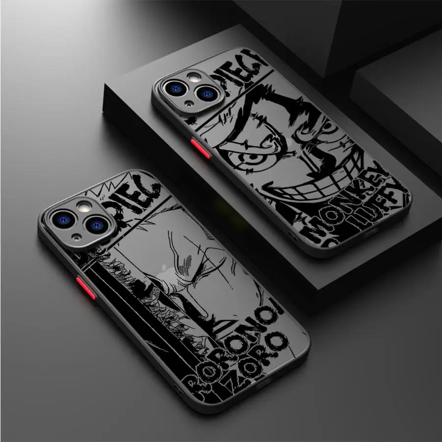 One Piece Phone Case for Apple iPhone 7 8 Plus 13 Mini 12 XS Max 15ProMax 11 Pro SE XR 16 14 Pro Matte Cover