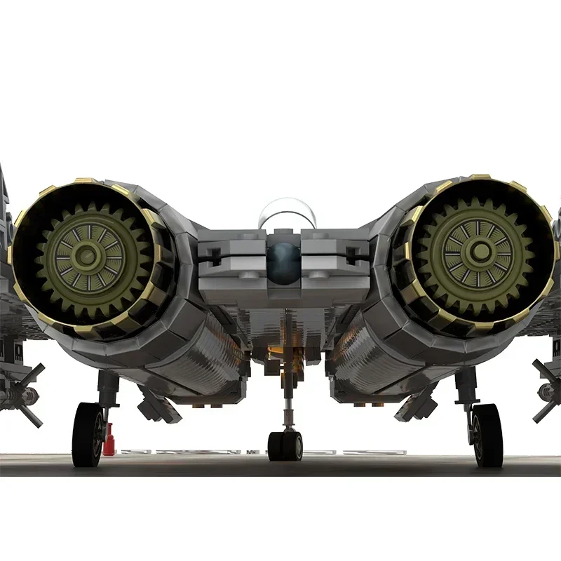 Фото Moc строительные кирпичи военная модель MIG-29 Fighter Jet Technology модульные блоки подарки игрушки для детей наборы «сделай сам» сборка №4