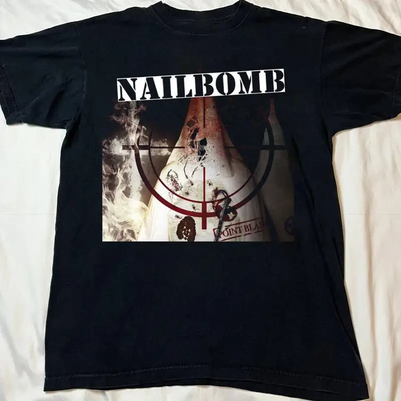 НОВАЯ черная хлопковая футболка Nailbomb всех размеров S 5XL для фанатов DM327
