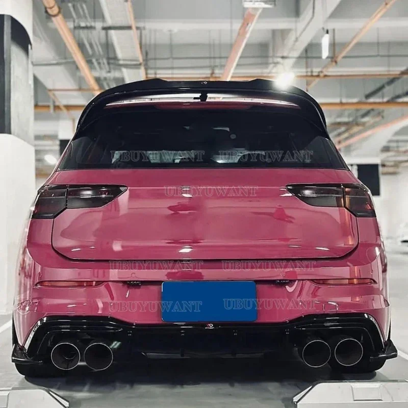 Фото Задний спойлер на крышу для VW Golf MK8 Golf 8 GTI GTD R 2020 2021 2022 2023, автомобильное крыло, глянцевый черный ABS, комплект кузова, аксессуары для тюнинга №3