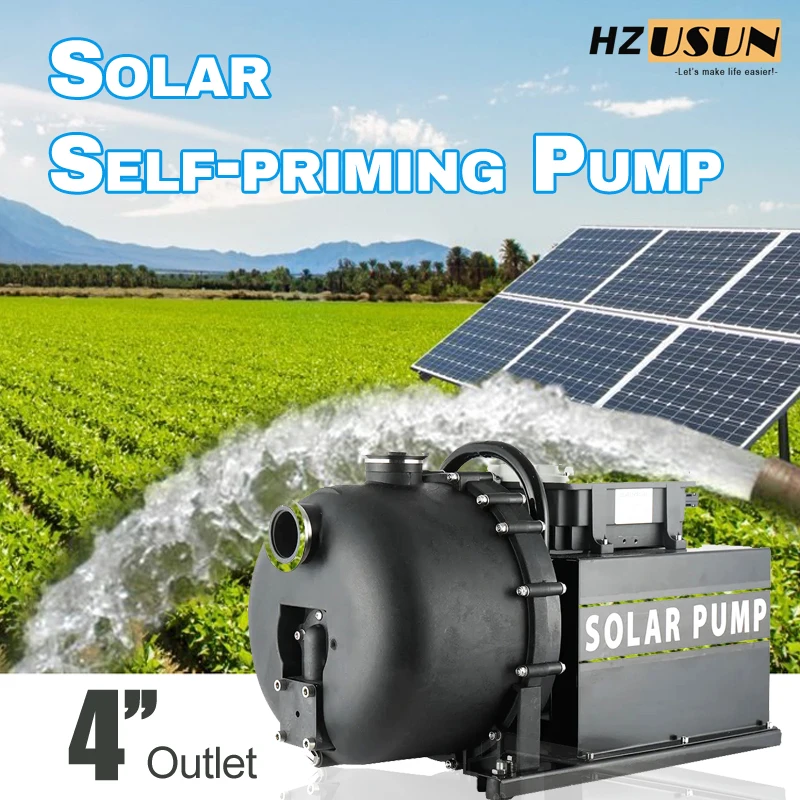 HZUSUN 3HP Мощный коррозионностойкий водяной насос постоянного тока на солнечной энергии для сельского хозяйства, полива, спринклерный бустерный насос Водоснабжение