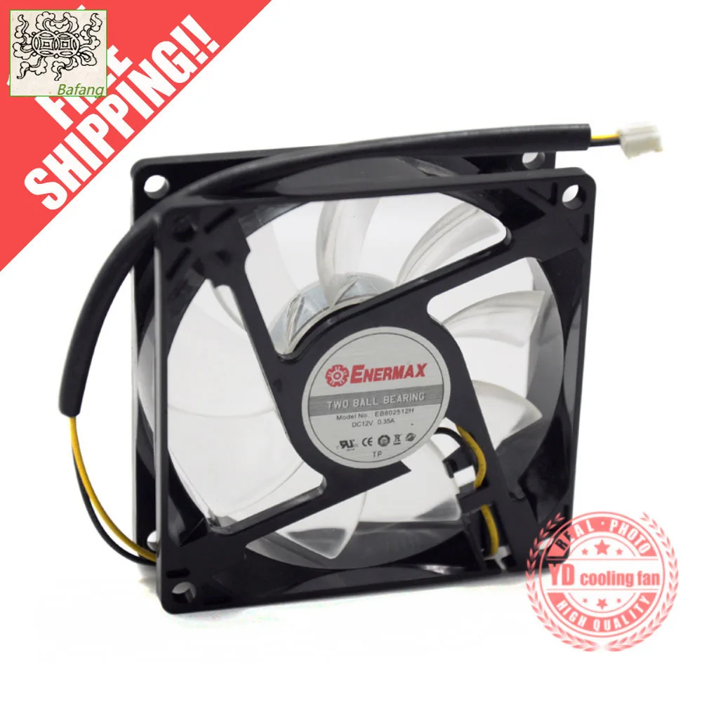 Jinlingge для ENERMAX EB802512H 8025 12 В 0,35 А 8 см вентилятор охлаждения с шарикоподшипником Отопление и вентиляция