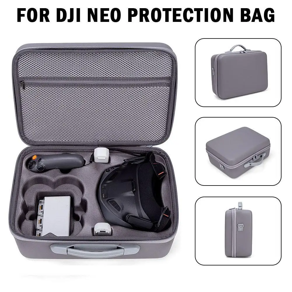 Сумка для хранения для очков DJI NEO Flight Goggles N3, амортизирующий и устойчивый к давлению, портативный чехол для переноски, защитная сумка