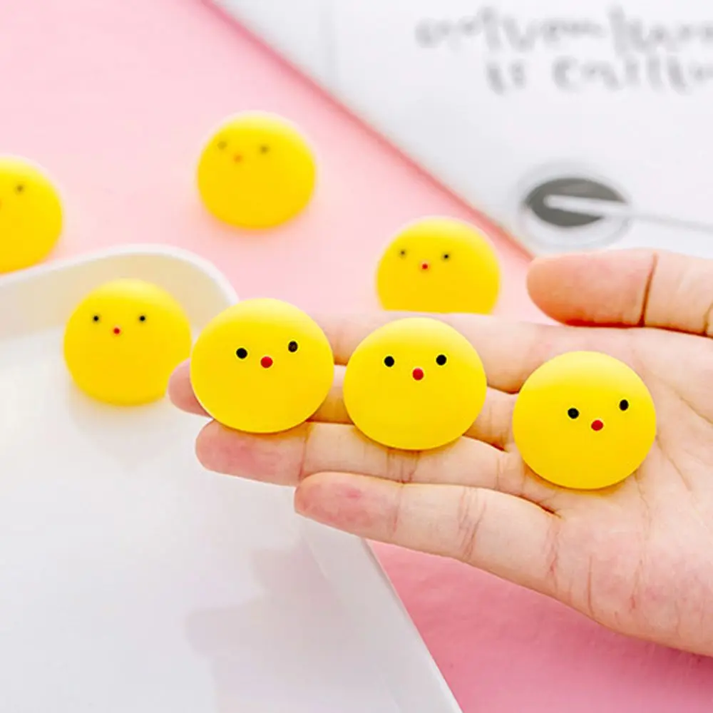 Kawaii забавная растягивающаяся игрушка для снятия стресса, декомпрессионная игрушка, игрушки-непоседы, мягкие игрушки, желтая игрушка для цыпочек, игрушки-антистресс