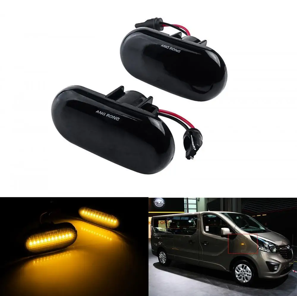 2x светодиодный повторитель бокового указателя для Opel Vivaro Movano A Dacia Lodgy Duster