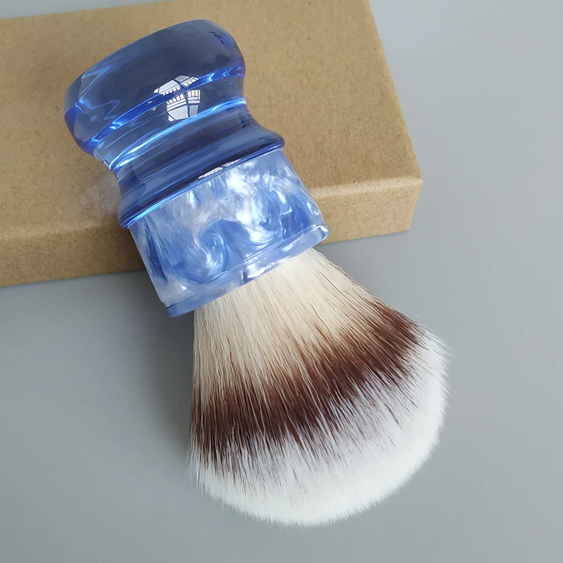 Фото Dscosmetic Ice blue A2S мягкая синтетическая щетка для бритья для мужчин для влажного бритья №3