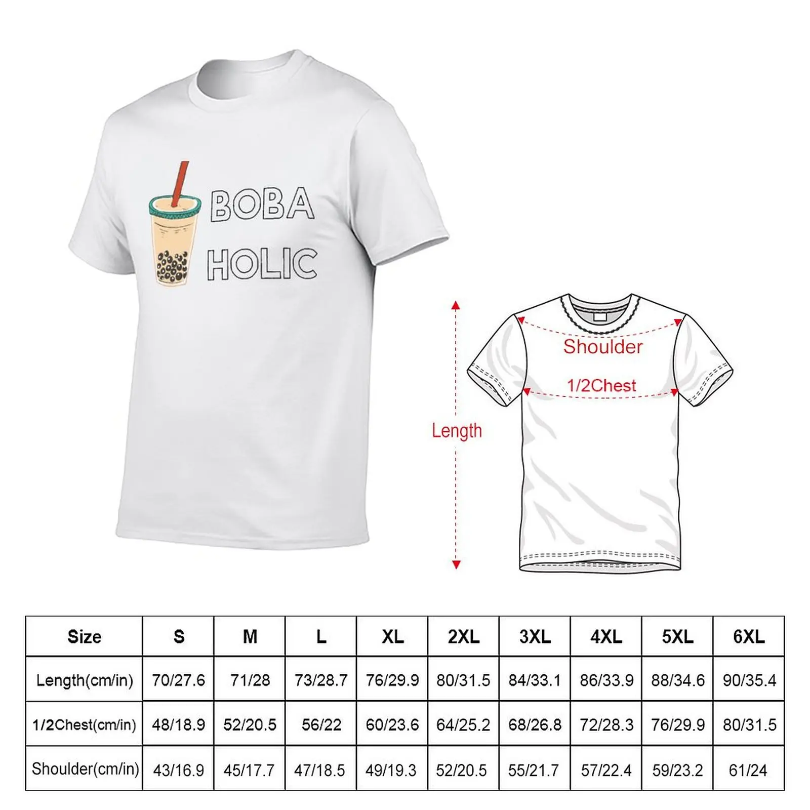 Футболка BOBA-HOLIC, футболка с аниме-принтом на заказ, футболка большого размера (art.: 3920d1ddacfb8) - 3920d1ddacfb8