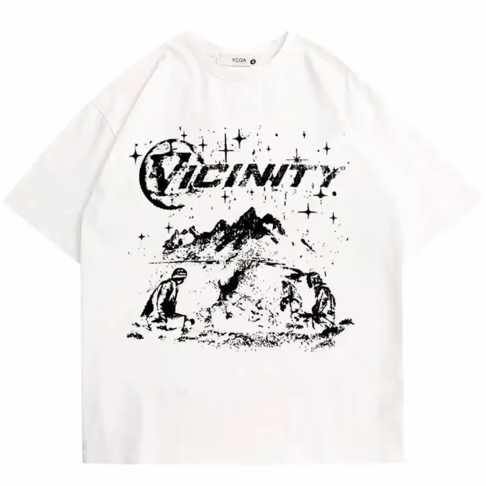 Эстетическая рубашка Vicinity, современная модная уличная одежда в винтажном стиле