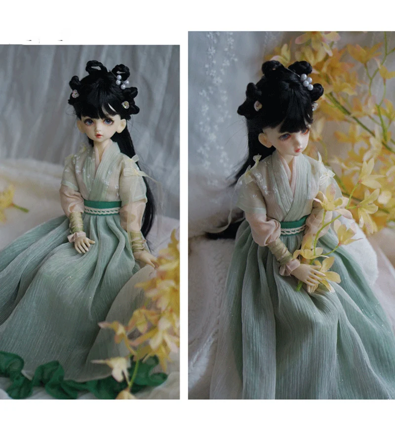 OB11 Blyth OB27 1/6 Фигурка Кукла 1/8 1/4 1/3 BJD Hanfu Древний костюм Халат Платье для BJD/SD YOSD MSD SD13 Одежда для больших девочек A1582