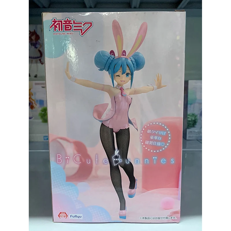 Фото В наличии FuRyu BiCute Bunnies Hatsune Miku Bunny Girl -Hatsune Miku Pink Pearl Blink Ver.- ПВХ 30 СМ Аниме Фигурки Игрушки №2