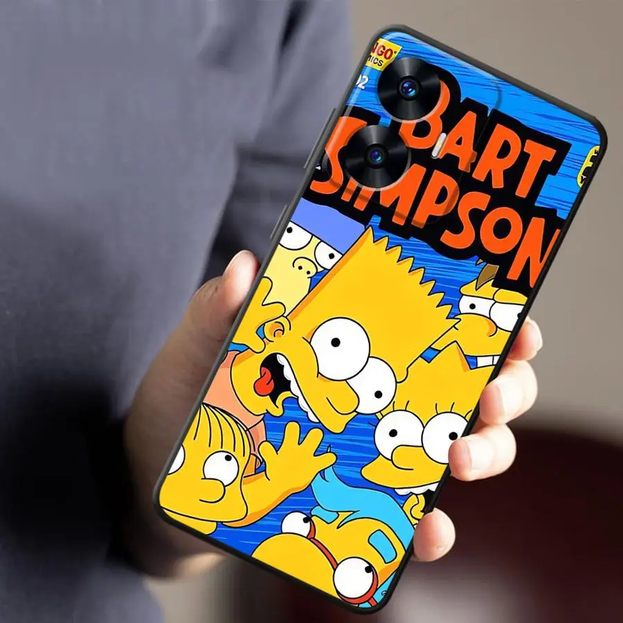 Фото Мягкий чехол для телефона Simpson Family для Realme GT Master Neo2 C21 C15 C12 P3 Ultra 6 7 8 9 10 Nazro 50 50i C25 12 14 №4