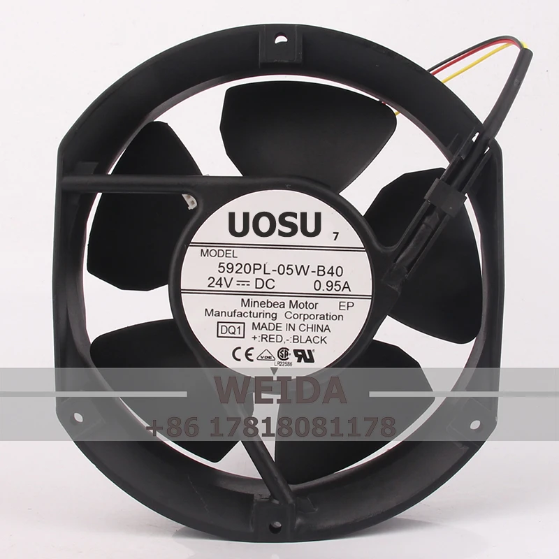 5920PL-05W-B40 чехол охлаждающий вентилятор для NMB DC24V 0.95A EC AC 172x150x50 мм 17 см 17251, водонепроницаемый осевой преобразователь потока, шаровой выхлоп