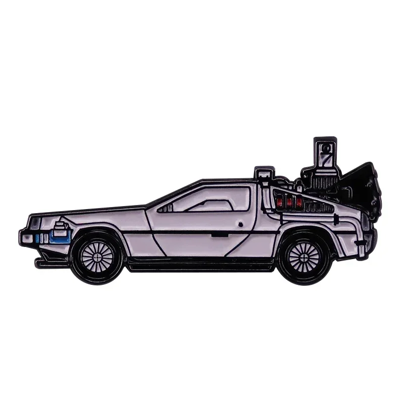 Эмалированные булавки «Назад в будущее», подарки, товары Doc Brown Marty McFly, значок костюма Biff Tannen, ховерборд Delorean, булавка на лацкан (art.: 3920ce8fafb86) - 3920ce8fafb86