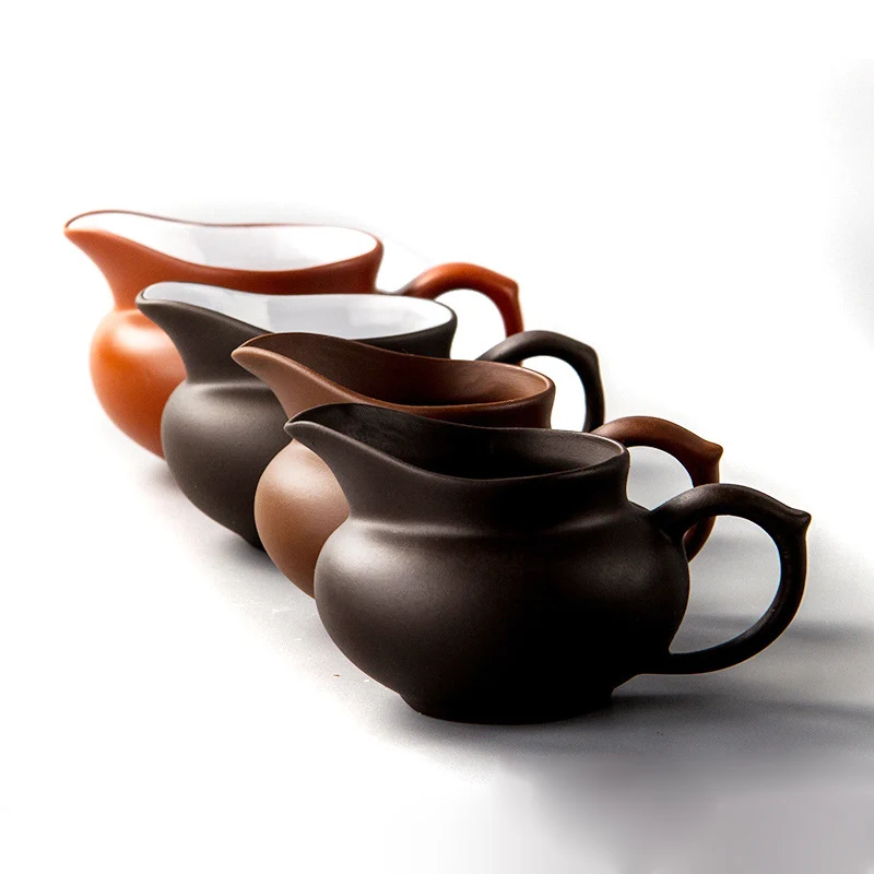 Чайная чашка Gongdao из фиолетовой глины, чайная чашка Gongfu, керамические чайные чашки Dehua, ручная роспись, искусственный чай, чайная чашка gongdao, 1 шт.