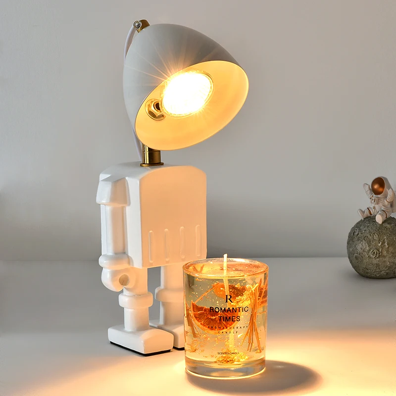 Meja Robot Lampu Mencair Lilin Listrik для верхнего и нижнего освещения