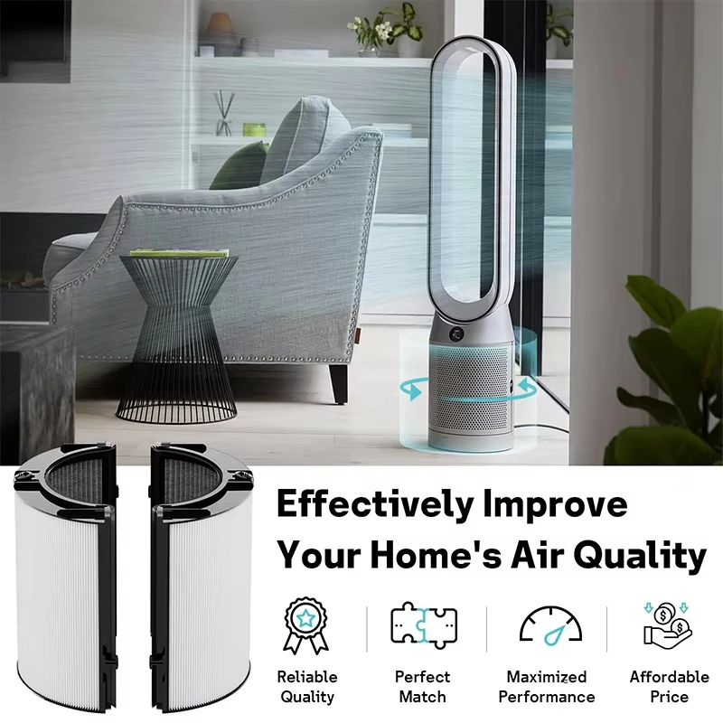Фото Фильтр 2 в 1 для Dyson TP04 HP04 TP07 TP06 HP06 PH02 PH01 PH03 PH04 HP09 TP09 HP07 Очиститель воздуха H13 True HEPA и угольный фильтр №4
