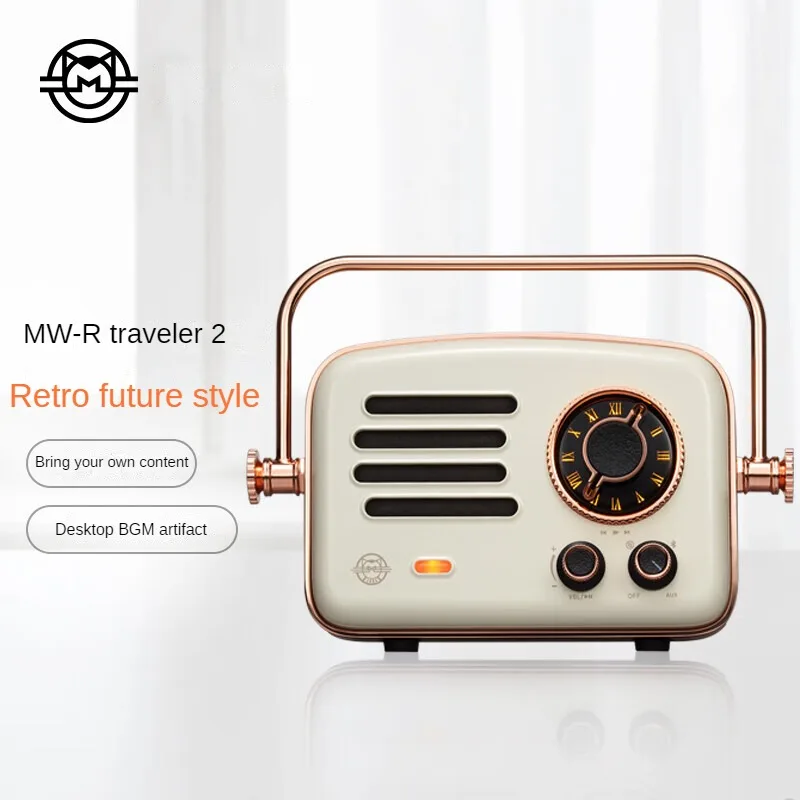 MAOKING радио MUZEN Traveler 2 портативная беспроводная Bluetooth Колонка портативная маленькая металлическая телефонная колонка низкий вес музыкальный плеер