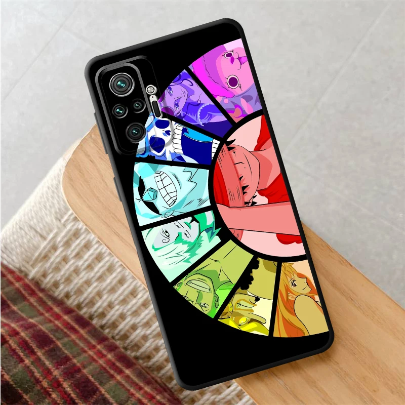 Фото Чехол для Xiaomi Redmi Note 11s 10S 7 8 9 10 11 12 Pro 9S 13 14 Pro Plus 12s Черный Мягкий чехол для телефона Цветной цельный персонаж №5