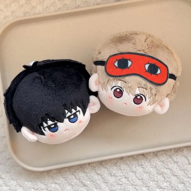 Фото 8 см GINTAMA плюшевые игрушки мультфильм милые мягкие мягкие Саката Гинтоки брелок куклы для детей подарок на день рождения и Рождество №3