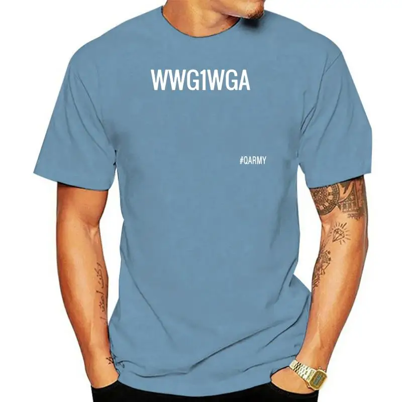 Футболка Женская футболка One We Go Where We Go Мужская футболка с коротким рукавом All T Shirt QAnon WWG1WGA