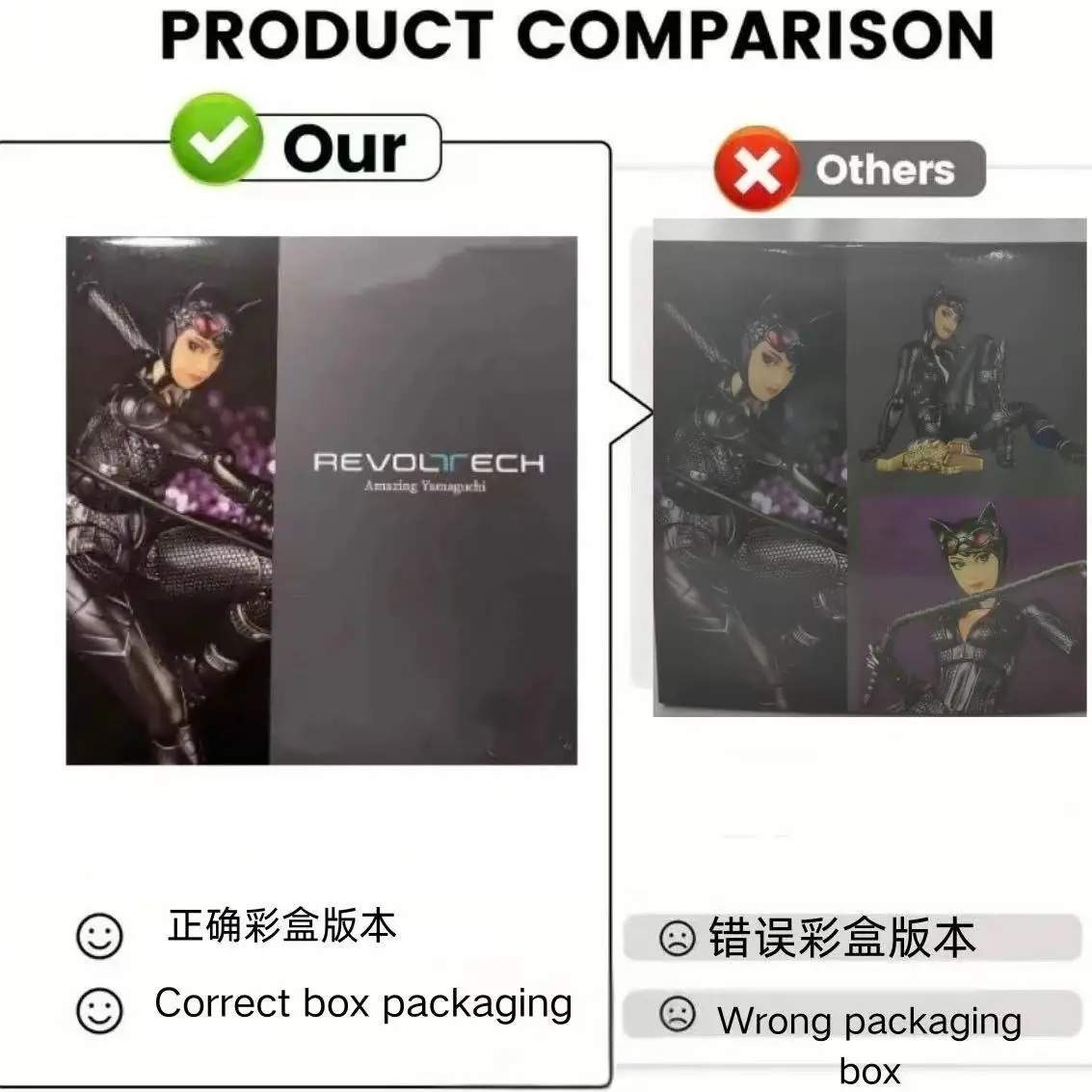 Фото Новый Kaiyodo Revoltech Catwoman Dc Selina Kyle Batman Revoltech Amazing Yamaguchi Revoltech Series Фигурка Модель Фигурка Игрушка ﻿ №4