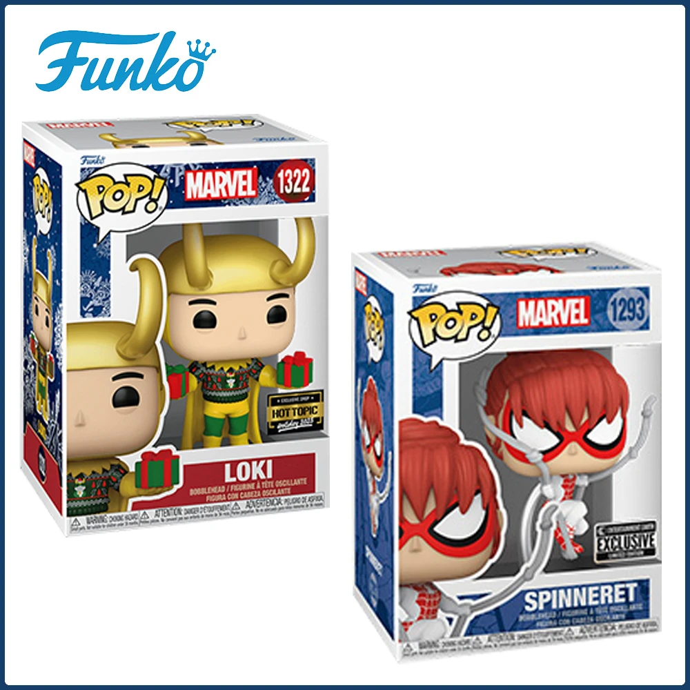 Фигурки Funko POP Marvel, знаменитые популярные персонажи, Локи, Человек-паук, Халк, ограниченная крутая модель, периферийные устройства, подарок для детей