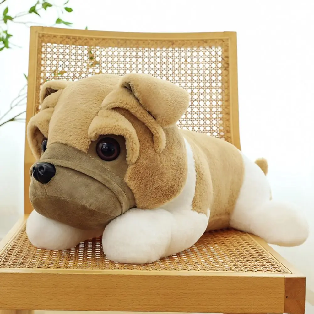 Фото Толстые веки, плюшевая игрушка для собаки Shar Pei, мягкая плюшевая кукла для собаки Shar Pei, полипропилен, хлопок, удобные мягкие игрушки в виде животных №5