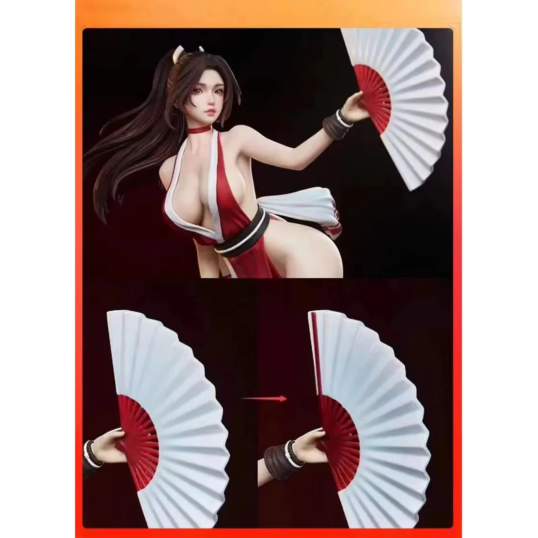 Фото Новый 48 см Shiranui Mai 1/4 игрушки для девочек японские аниме фигурки ПВХ фигурка игрушка игровая модель куклы подарки №4