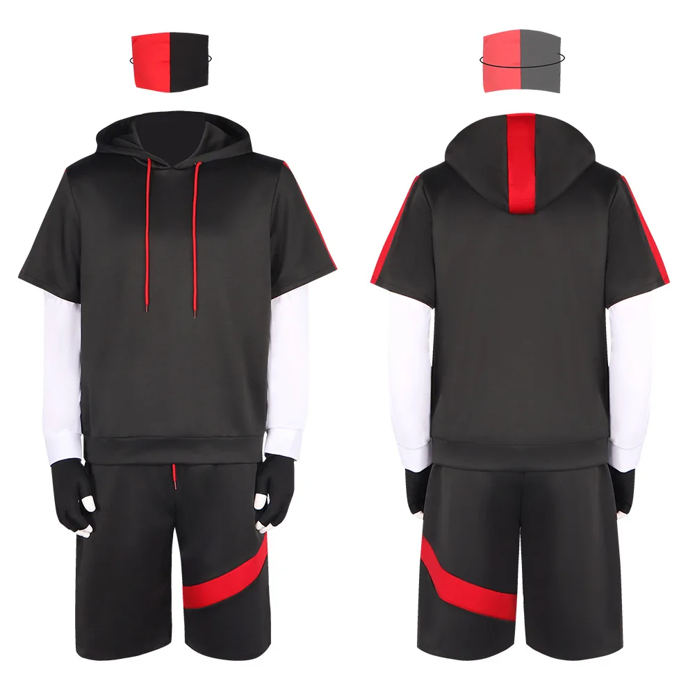 Костюм Battle Royale Ikonik для детей и мужчин, аниме-игра, толстовка с капюшоном для косплея, куртка на молнии, спортивный костюм, костюм для Хэллоуина