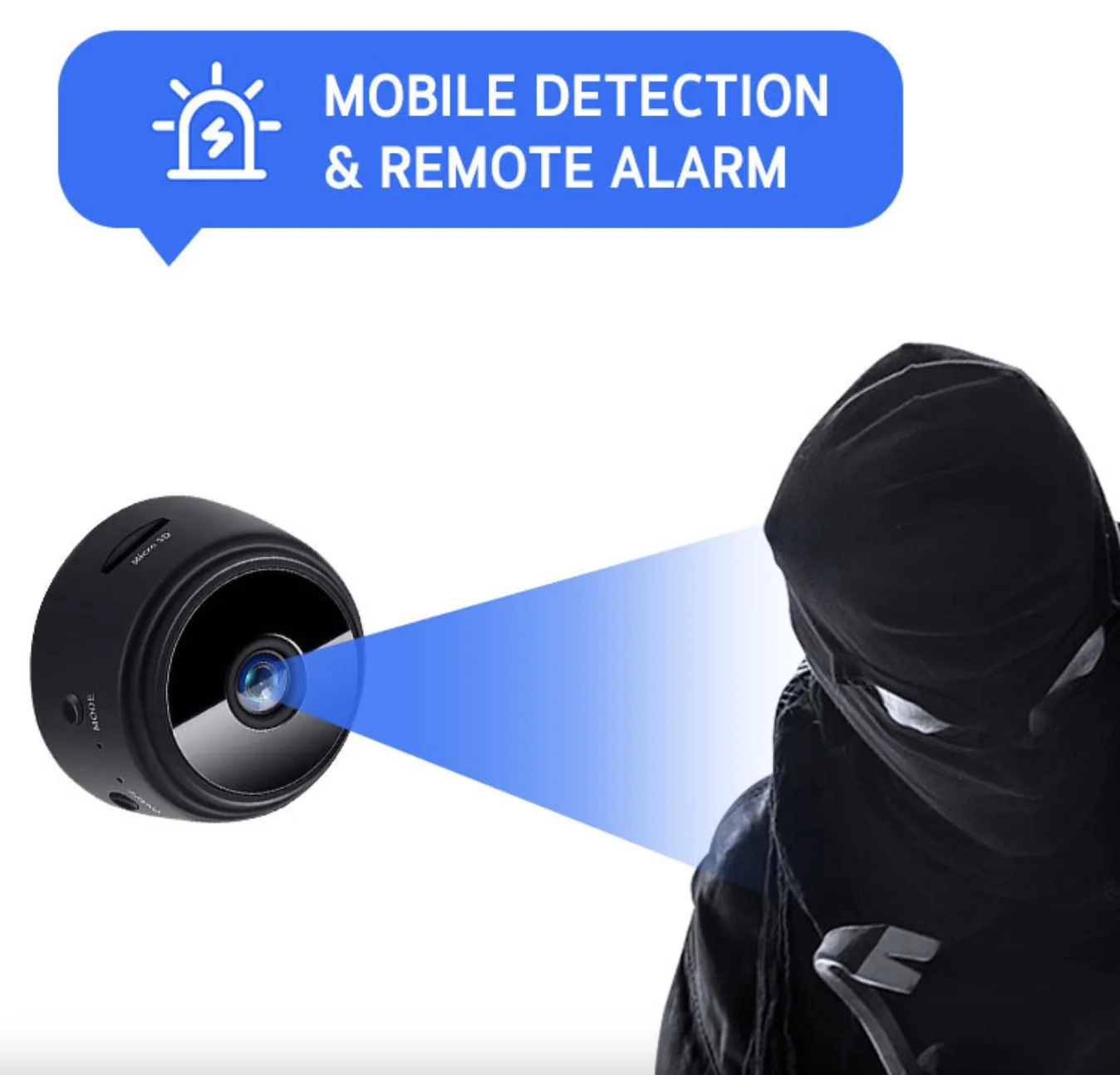 Фото Мини-камера видеонаблюдения A9 с Wi-Fi, 1080P, HD №4
